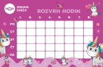 Zdravá sváča - komplet box Rozvrh hodi fialová/nerez