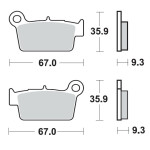 Brzdové destičky Sbs 790 Rsi (Oem *855852*)