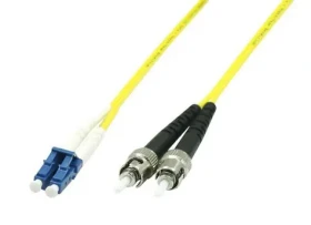 MicroConnect Optical Fibre Cable LC/ST Singlemode duplex OS2 1m žlutá (FIB411001)