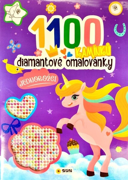 Diamantové omalovánky Jednorožci - 1100 kamínků