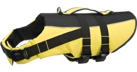 TRIXIE Life Vest žluto-černá XS / Plovací vesta pro psa / Nosnost do 12 kg / Hrudník 30-50 cm