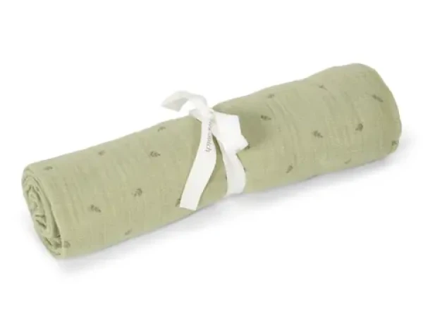 Little Dutch Plena zavinovací 120x120 cm s potiskem Pure Sage (TE51915039LD)
