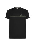 ICEBREAKER Mens Merino 150 Tech Lite SS Tee Range Stripes, Black (vzorek) velikost: M