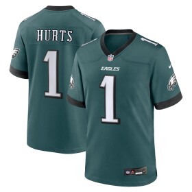 Nike Pánský dres Philadelphia Eagles NFL Jalen Hurts #1 Game Grün (2025) Velikost: XL