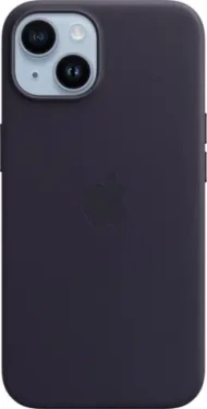 Apple Leather Case s MagSafe pro iPhone 14 - inkoustově fialový MPP63ZM/A