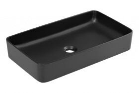COMAD - Umyvadlo na desku SLIM 60 BLACK 5907441298667