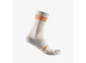 Castelli Unlimited 18 ponožky Silver/Orange vel.