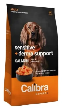 Calibra Dog EXPERT+ Adult Sensitive+Derma support losos 2 kg / Granule pro psy / citlivá kůže a srst / monoprotein