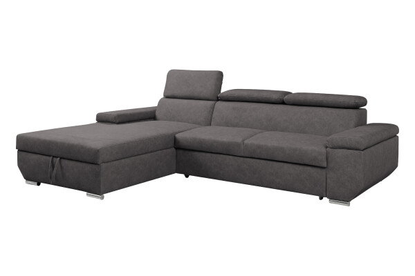 Sedací souprava Lars Provedení: Levá varianta, látka: Logan Graphite