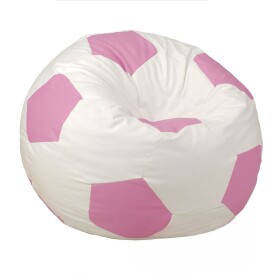 FRONTI Sedací vak - míč 110 cm - bílá + vřesová