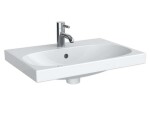 GEBERIT - Acanto Umyvadlo 60x42 cm, otvor pro baterii, s přepadem, bílá 500.631.01.2