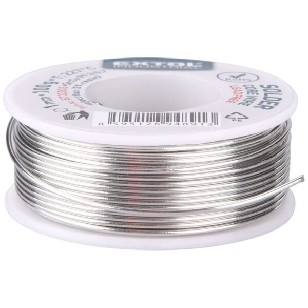 EXTOL INDUSTRIAL 8732003 Pájecí drát trubičkový Sn99,3/Cu0,7, 1,0mm, 100g
