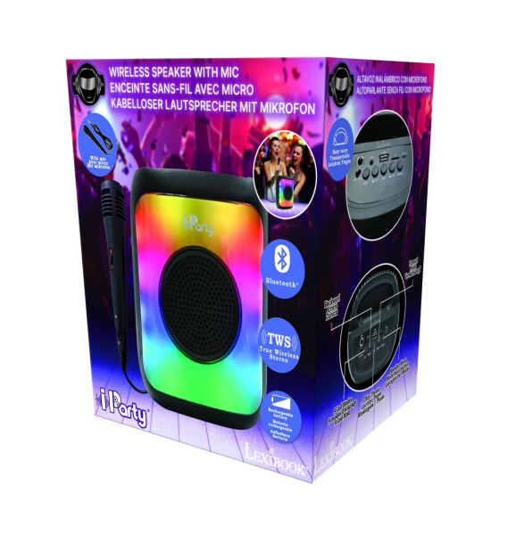 Lexibook bluetooth karaoke reproduktor s mikrofonem malý - Alltoys Lexibook