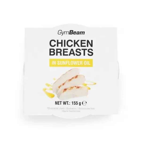 Kuřecí prsa ve slunečnicovém oleji - GymBeam (155 g) (91738-1-155g)