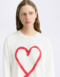 Tričko Thinking MU Tape Heart Emily Tee WHITE