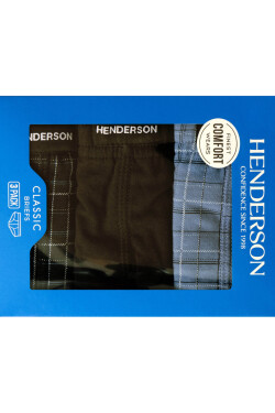 Pánské slipy CLASSIC 3P 1446 černo-modrá L