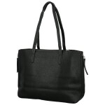 Módní dámská koženková kabelka na rameno Belle, černá