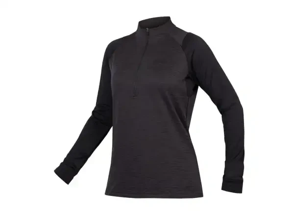 Endura Singletrack Fleece dámský dres dlouhý rukáv černá vel.