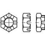 TOOLCRAFT 147253 šestihranné matice M22 DIN 80705 ocel galvanizováno zinkem, žlutě barveno 100 ks