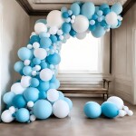 Balónková girlanda světlemodro-bílá Balonky.cz Balónková girlanda světlemodro-bílá Balonky.cz