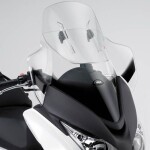 Af318 plexi čiré Honda SW-T 400 (09-17), nastavitelné v rozsahu vxš660-780x660 mm
