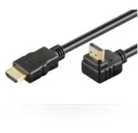 MicroConnect Propojovací kabel HDMI 1.4 (M) - HDMI 1.4 (M) 90° úhel 2m černá (HDM19192V1.4A90)