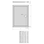 POLYSAN - KARIA sprchová vanička z litého mramoru, obdélník 90x70cm, bílá 44511