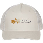 Alpha Industries Čepice Baseball Label Trucker Cap jet stream white