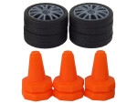Mamido Sportovní autíčko na dálkové ovládání R/C 1:24 žluté s vyměnitelnými koly