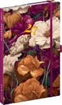 NOTIQUE Planbook Vintage Flowers 2027 / Diář se zápisníkem / 13 × 21 cm / 14denní horizontální kalendárium
