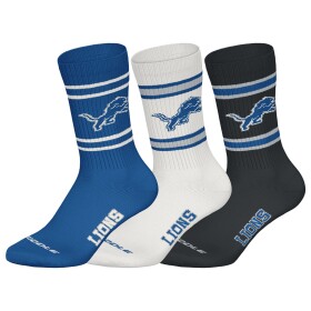Pánské ponožky Detroit Lions NFL Team Set Crew (3 páry) Velikost: 43–46