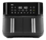 Braun Houshold TwinCook 3 TD 3030I černá / Horkovzdušná fritéza / 2x 4 l / 2850 W / dotykový LCD (0X12500010)