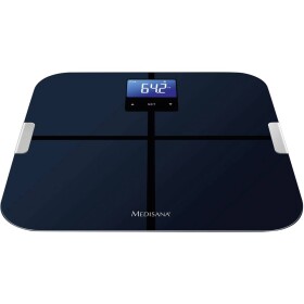 Medisana BS 440 modrá / osobní váha / LCD / nosnost až 180 kg / Bluetooth / měření tuku a vody v těle / BMI / BMR (40423)