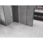 MEXEN/S - Velar L sprchový kout, posuvné dveře 100 x 90, dekor, chrom 871-100-090-33-01