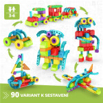 Engino STEM Qboidz Set 195 dílků