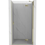 MEXEN/S - Mist-H sprchové dveře křídlové pravé 90, transparent, zlatá 8A5-090-000-50-00-P