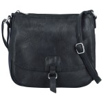 Trendy dámská koženková crossbody kabelka Samira, tmavě modrá