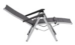 KETTLER BASIC PLUS PADDED relaxační, polohovací, hliníkové křeslo - stříbrná / antracit