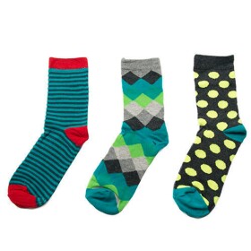 Ponožky chlapecké, 3pack, Pidilidi, PD0123, kluk - 38-39