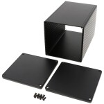 Hammond Electronics 1455NS1602BK univerzální pouzdro 160 x 103 x 103 hliník extrudovaný černá 1 ks