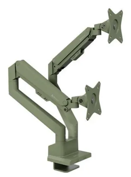 Arozzi Alzare Neo Duo zelená / Držák 2 monitorů na stůl / 17-32" / VESA 75x75-100x100 / nosnost 9 kg (TZ-ALZARE-NEO-DUO-FST)