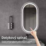 CERANO - Koupelnové LED zrcadlo Ayvo - 50x100 CER-8050BD79950