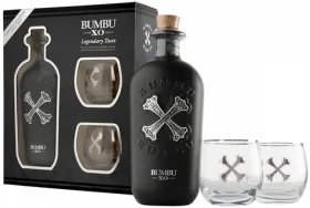 BUMBU Rum XO se stříbrnými skleničkami / Panama / 18 let zrání / 40 % / 0,7 l (813497004600)