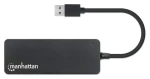 Manhattan USB hub 4x USB-A černý / USB hub / USB 3.2 Gen 1 / 5 Gbit/s / Bus Power (164900)