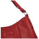 Stylová dámská kožena kabelka přes rameno Katana Scarlett, červená