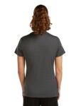 Dámské merino triko s krátkým rukávem ICEBREAKER Wmns 150 Tech Lite III SS Tee Hike Path, Obsidian velikost: L