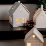 Räder Porcelánový svícen domeček Dormer House, bílá barva, porcelán