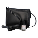 Malá kožená crossbody Julie, černá