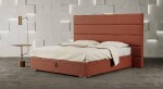 Materasso Čalouněná postel HORIZONTAL boxspring ROZMĚR: 2x (100x200) cm - boxspring,šedá