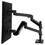 Ergotron LX Pro Dual Stacking Arm černá / Stolní rameno pro 2 monitory (45-690-292)
